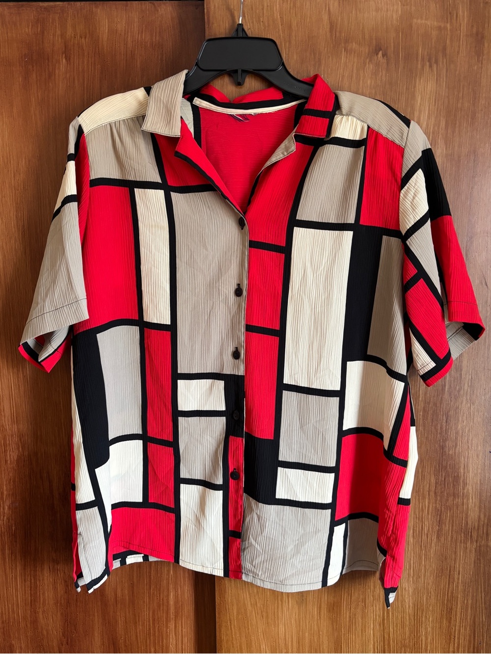 EUC Vintage Allison Daley Color Block Button-Down Shirt  | Women’s Plus XXL